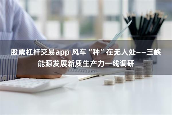 股票杠杆交易app 风车“种”在无人处——三峡能源发展新质生产力一线调研