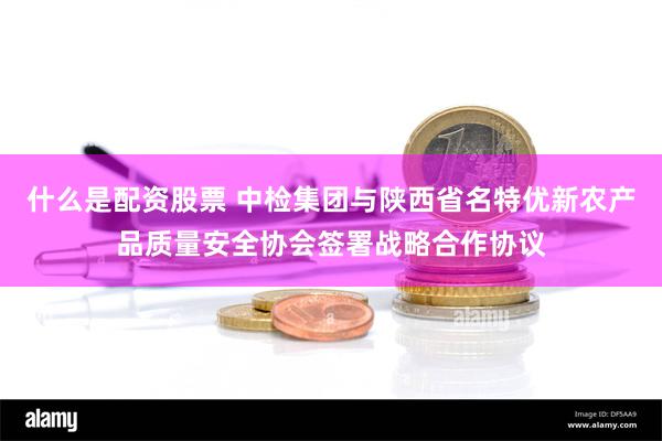 什么是配资股票 中检集团与陕西省名特优新农产品质量安全协会签署战略合作协议