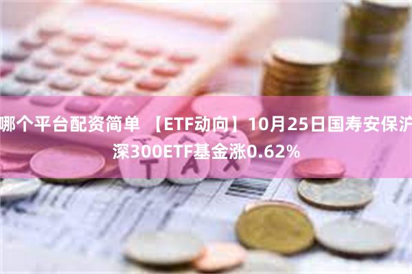 哪个平台配资简单 【ETF动向】10月25日国寿安保沪深300ETF基金涨0.62%